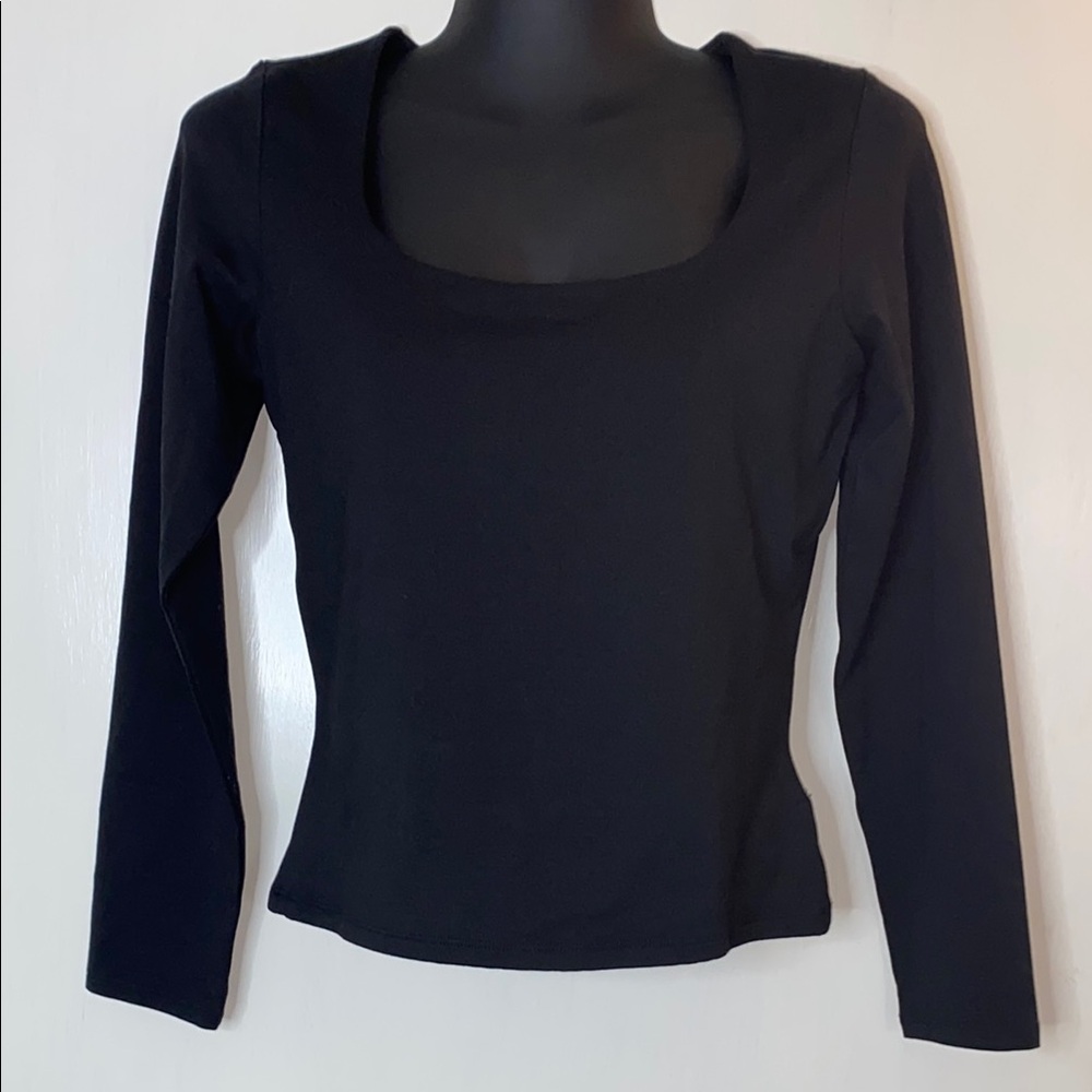 🆕 EXPRESS Black Long Sleeve Women's Top S